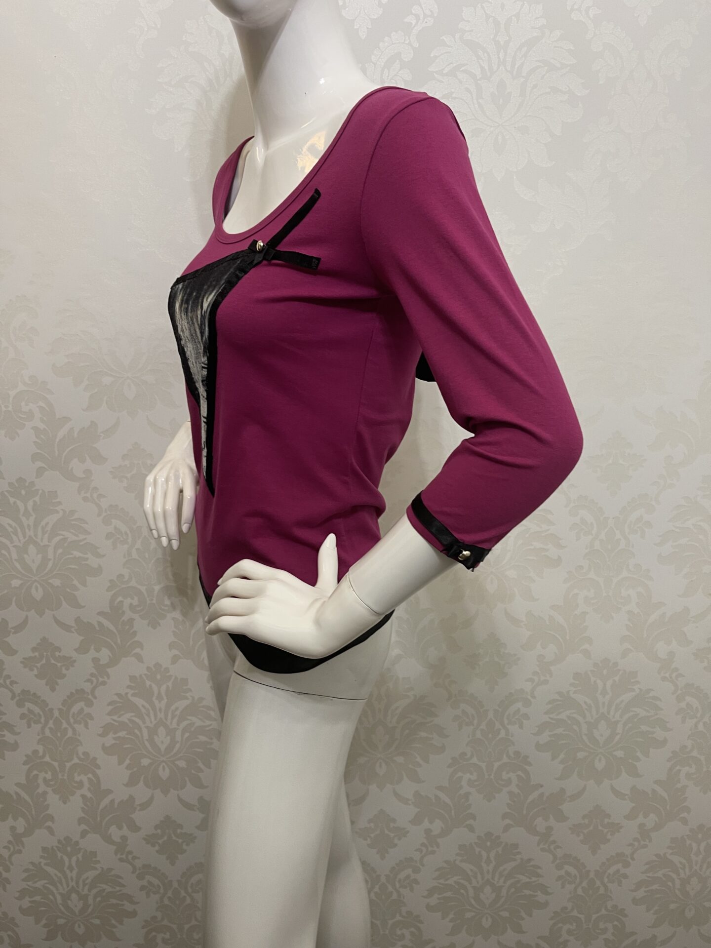 Bluzka Vionett Romantic RedWine - obrazek 3