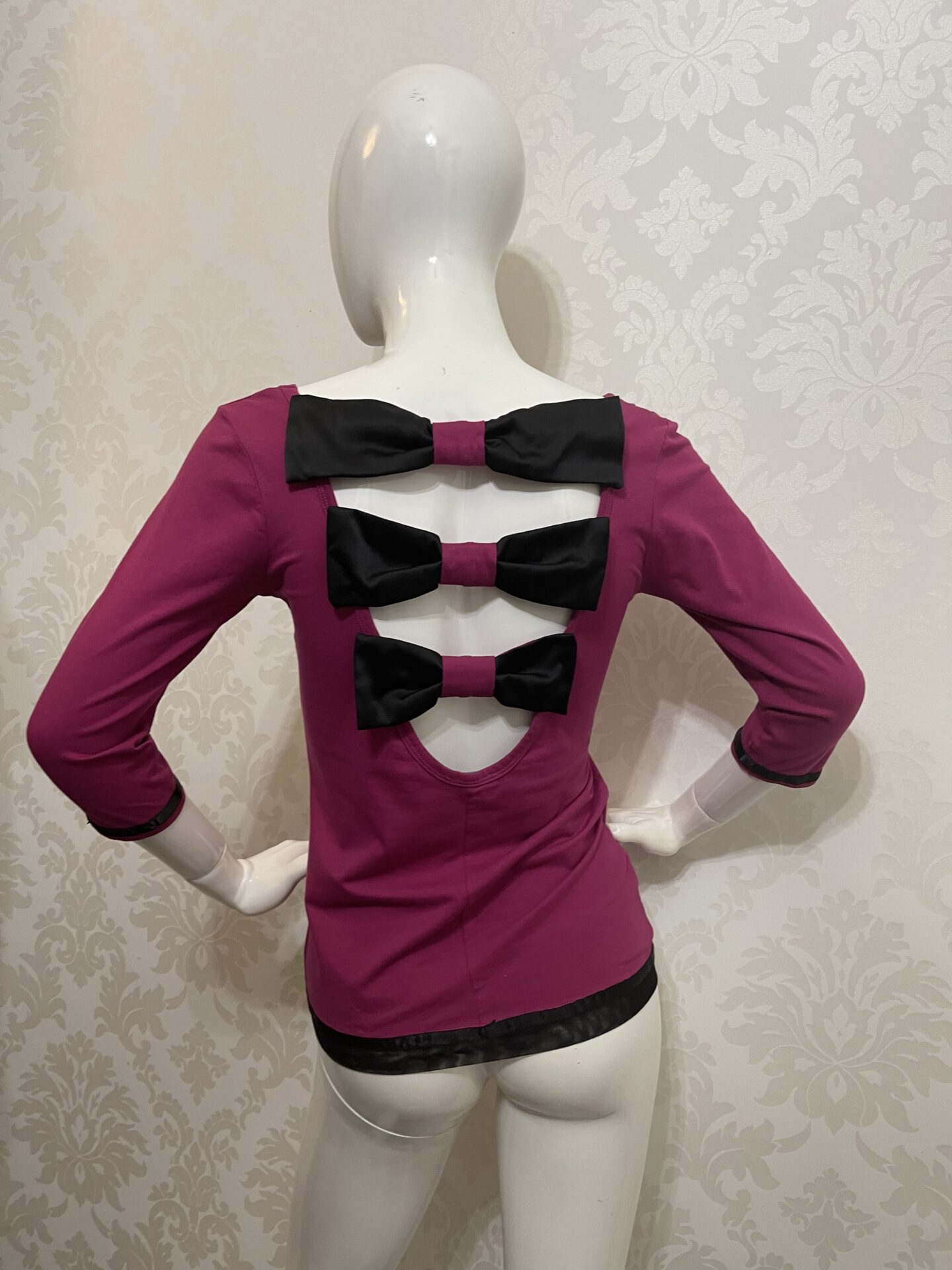 Bluzka Vionett Romantic RedWine - obrazek 4