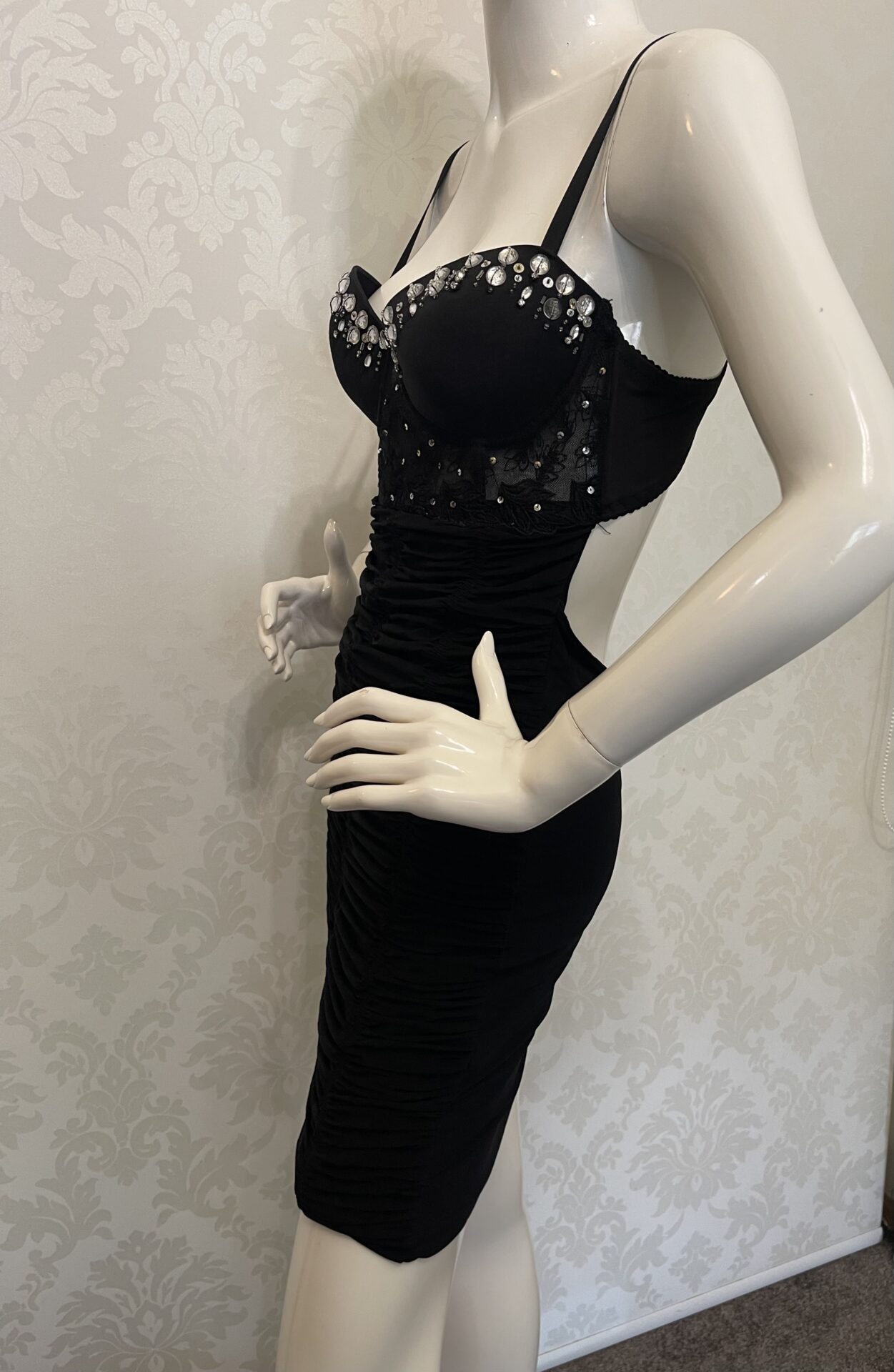 Czarna sukienka mini Midnight Glamour
