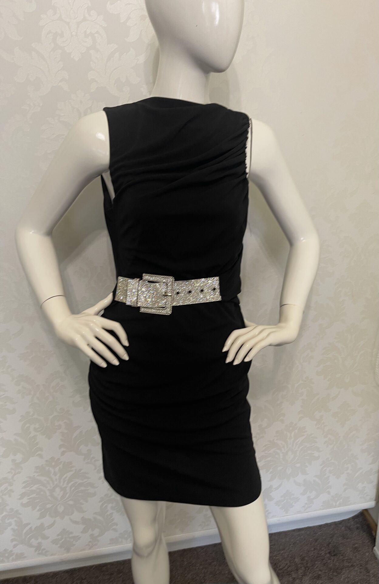 Sukienka czarna Mini Glamour Klubowa